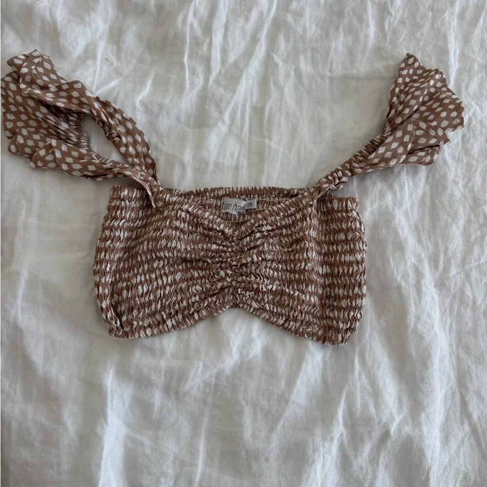 Tiare Hawaii Brown Dakota Skirt and Hollie Crop Top Set - Picture 2 of 7